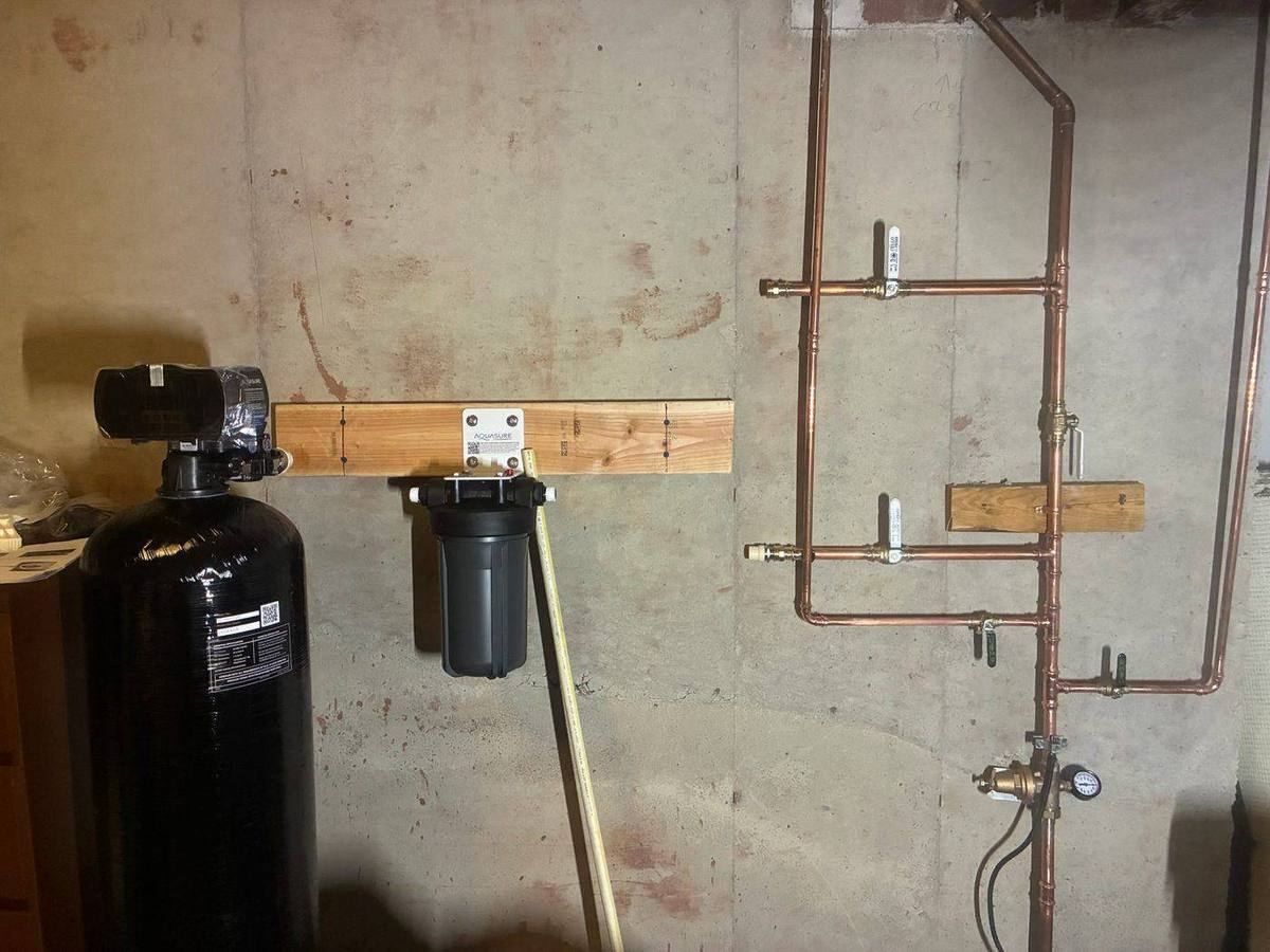 Water Softener and Whole House Filter Installation